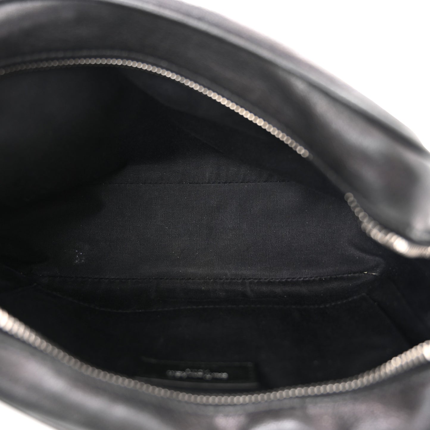 Lambskin Monogram Embossed Small Lou Camera Bag Black