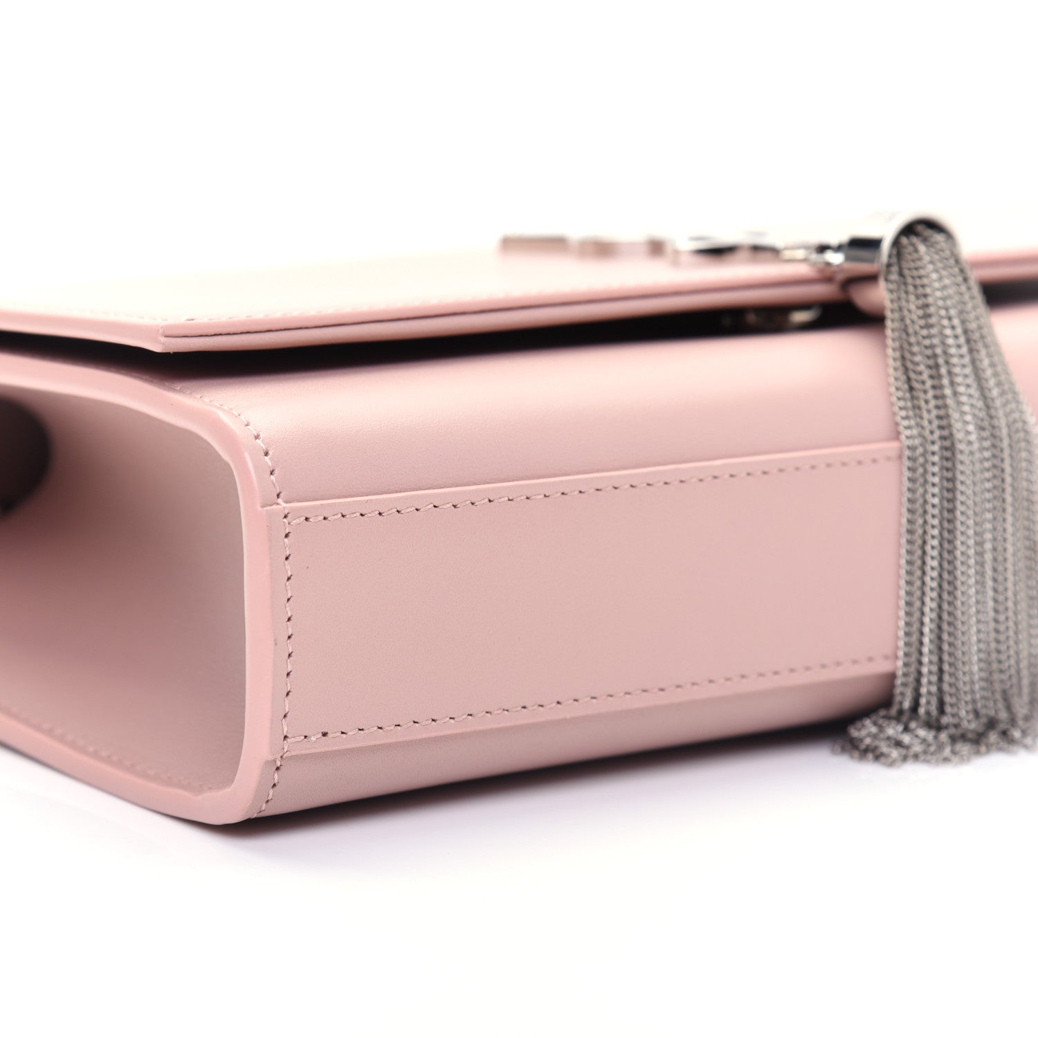 Saint Laurent SAINT LAURENT Smooth Calfskin Medium Classic Monogram Kate Tassel Satchel Pale Pink 6 of 13