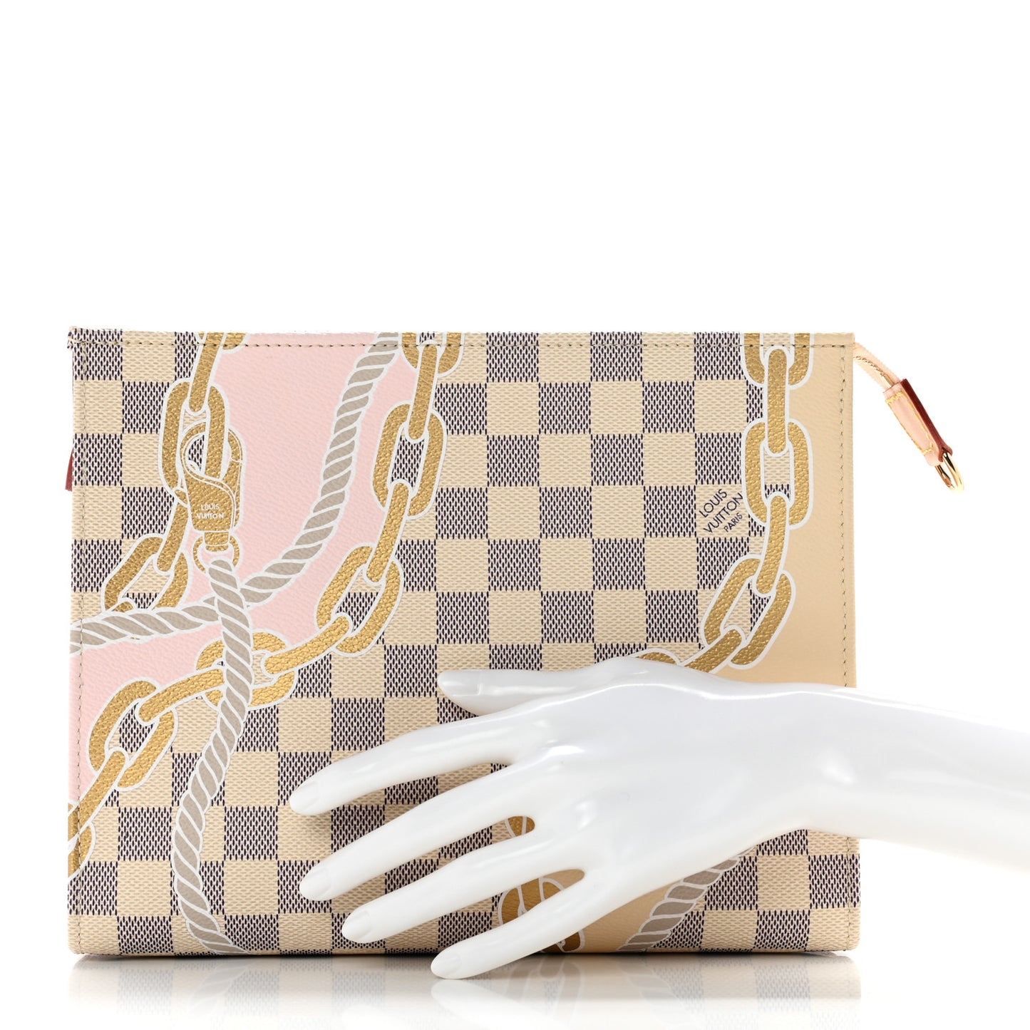 Damier Azur Nautical Toiletry Pouch On Chain