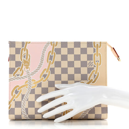Louis Vuitton Damier Azur Nautical Toiletry Pouch On Chain 2 of 6