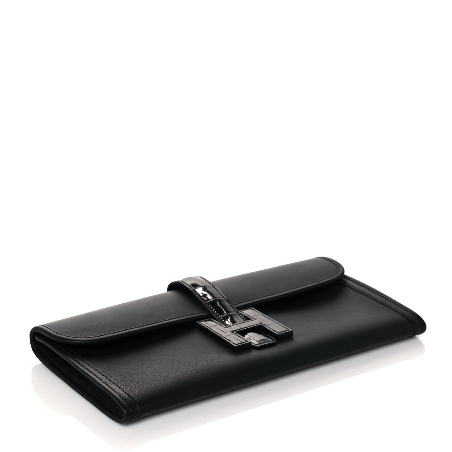 Swift Shiny Alligator Jige Elan 29 Touch Clutch Black