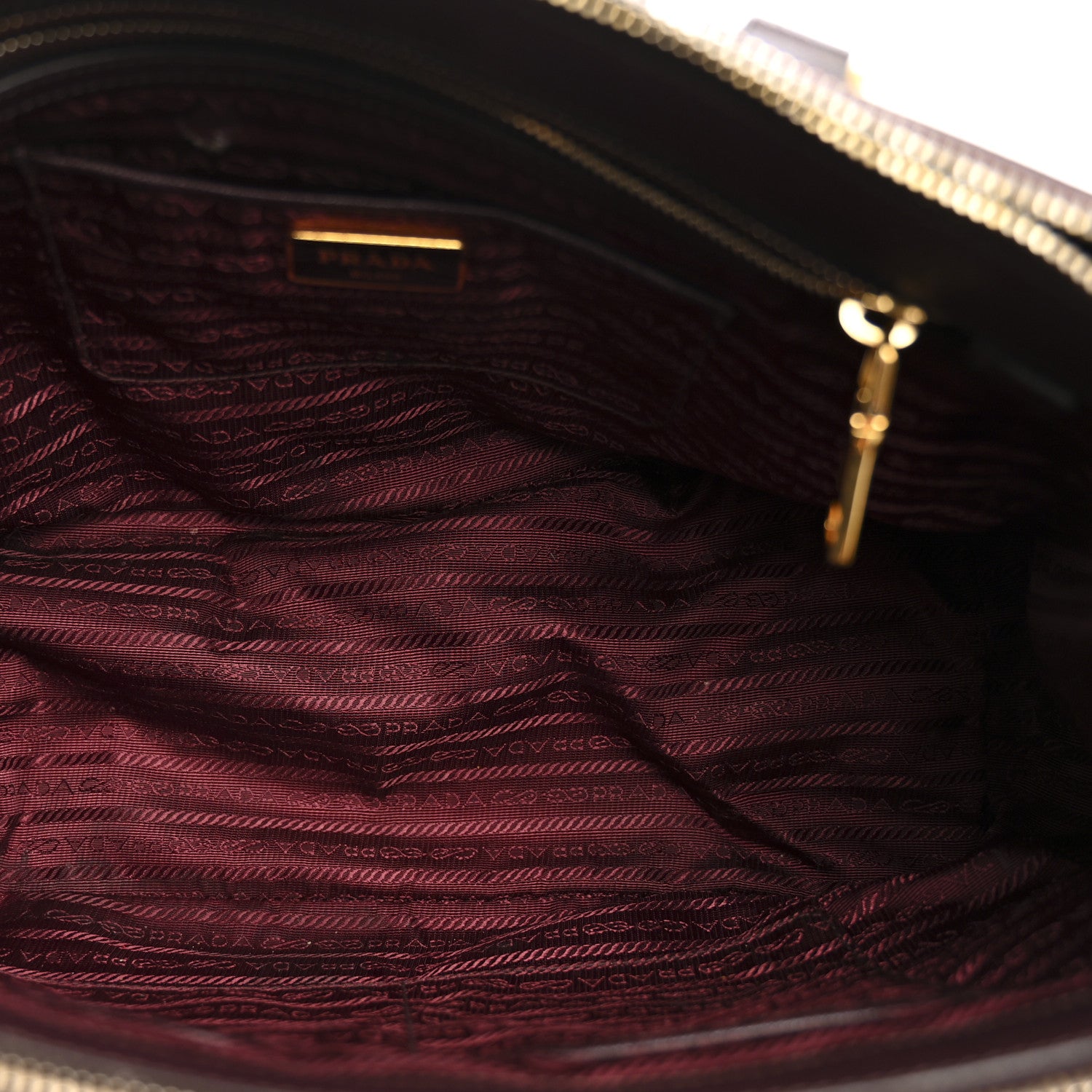 Prada Saffiano Lux Medium Double Zip Tote Bordeaux 5 of 18