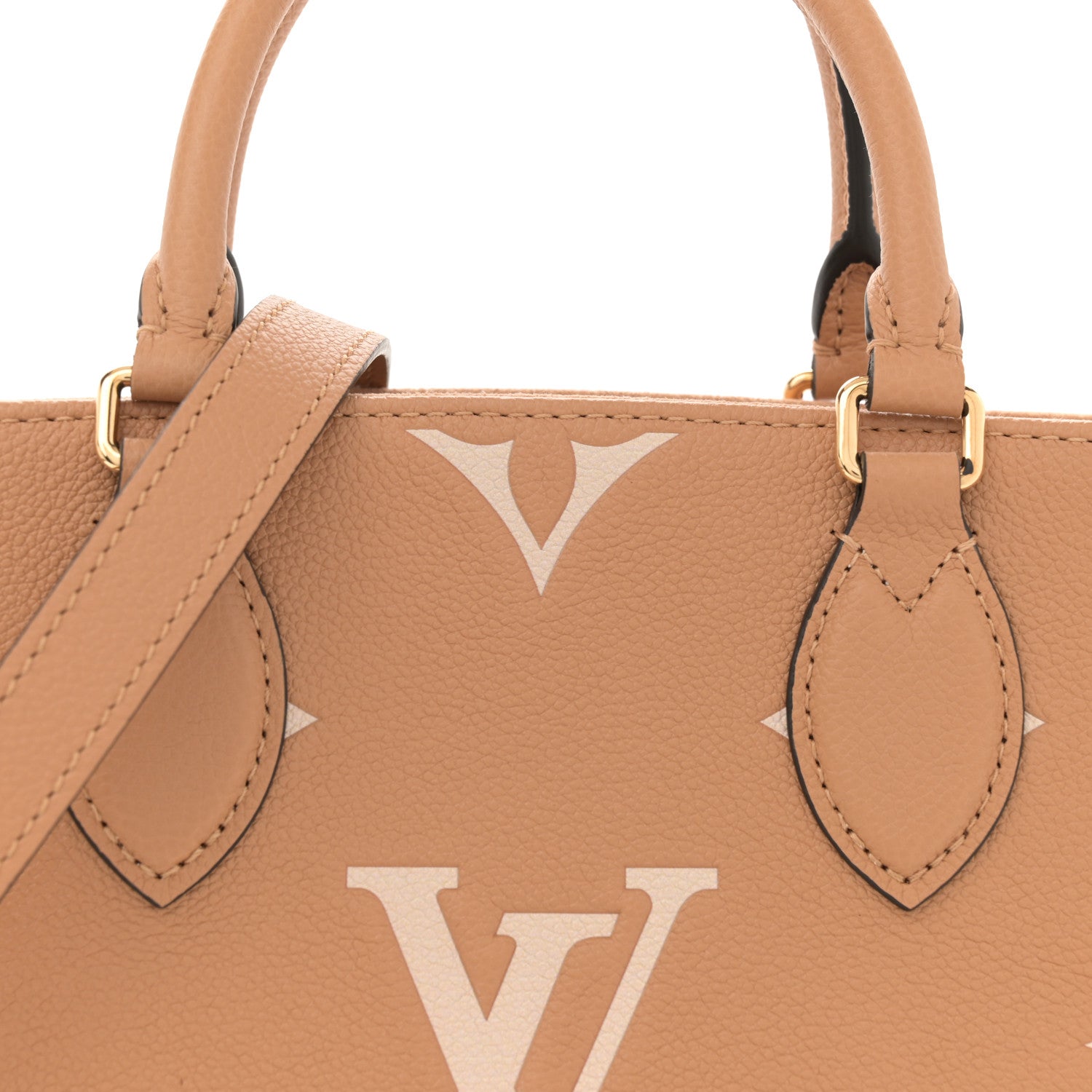 Louis Vuitton Empreinte Monogram Giant Onthego PM Arizona Creme 7 of 9