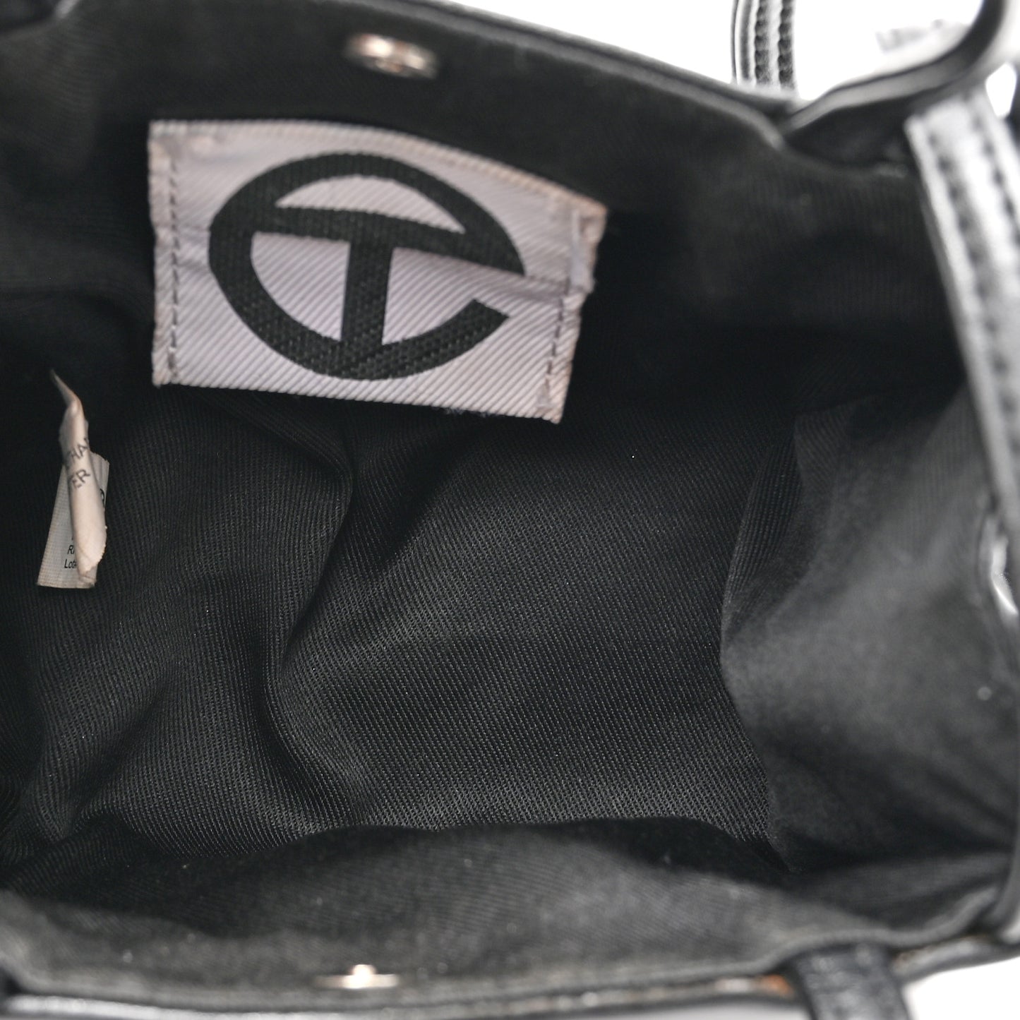 Vegan Leather Small Shopping Bag Black