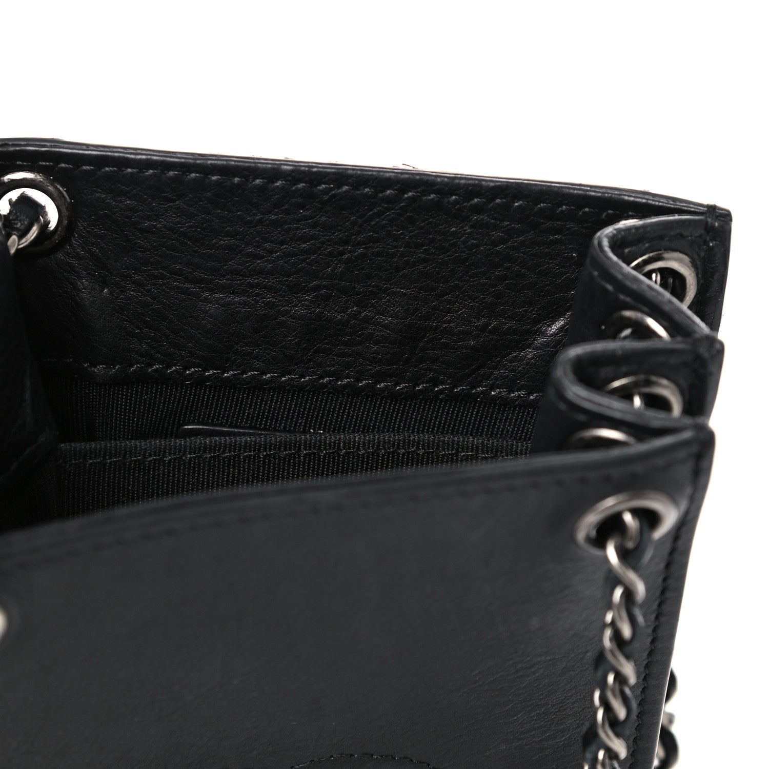 Chanel Calfskin CC Phone Holder Crossbody Black 10 of 11