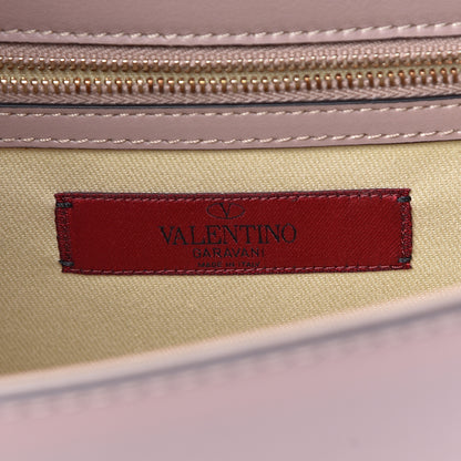 Valentino Garavani Vitello Medium Glam Lock Rockstud Flap Poudre 6 of 13