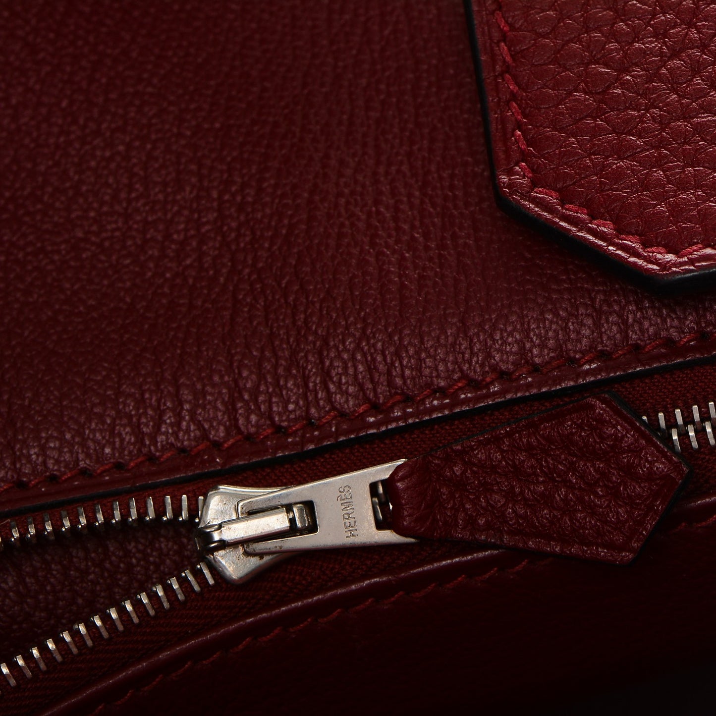 Taurillon Clemence Birkin 35 Rouge H