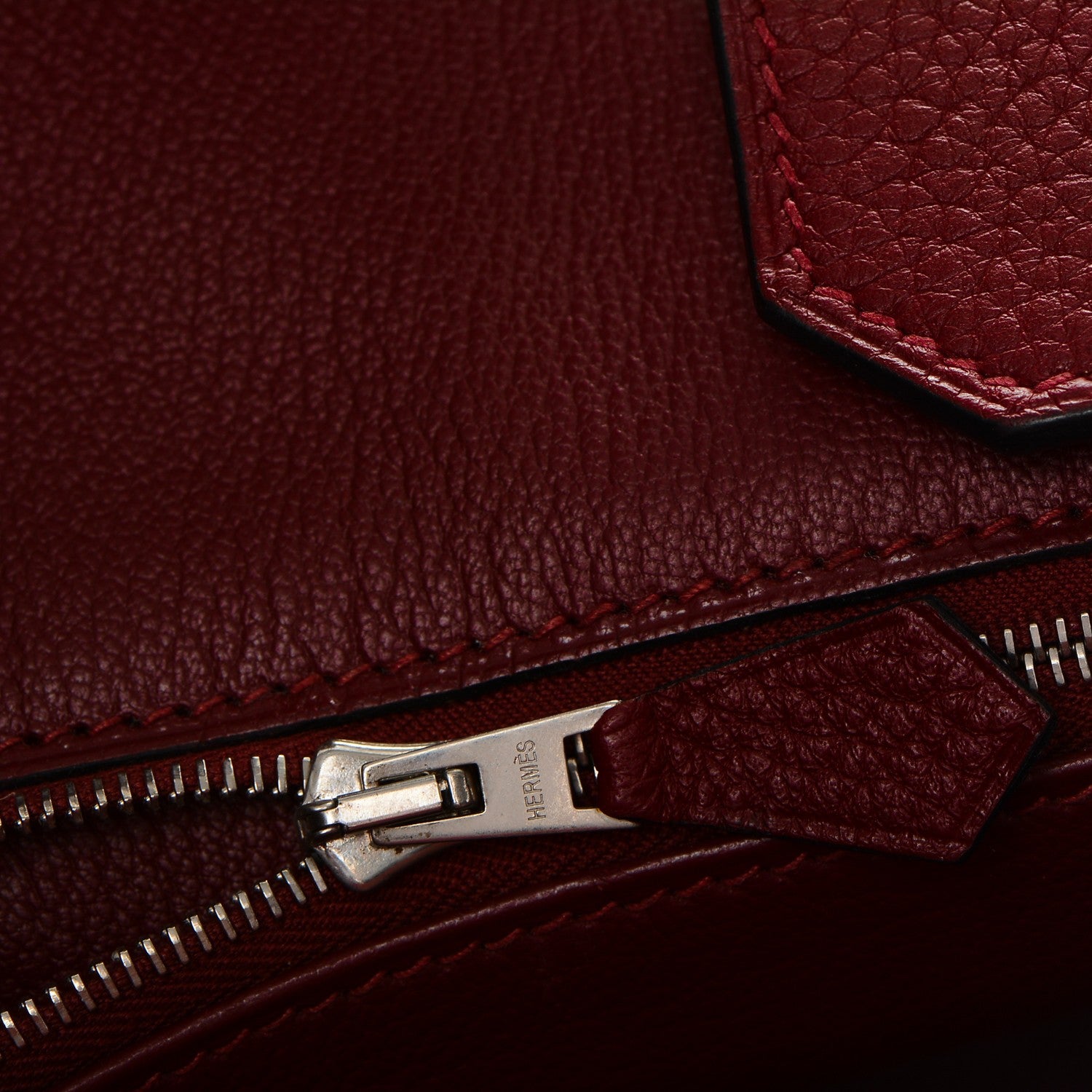 Hermes Taurillon Clemence Birkin 35 Rouge H 24 of 29