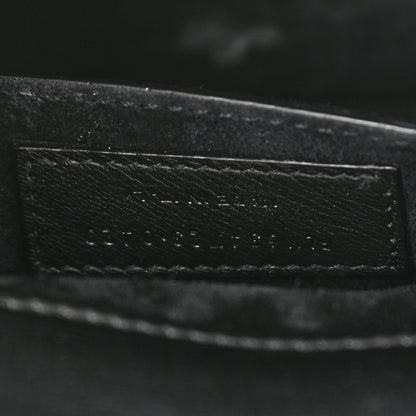 Saint Laurent Smooth Calfskin Medium Monogram Sunset Satchel Black 9 of 14