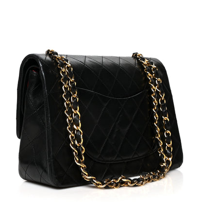 Chanel Lambskin Quilted Medium Double Flap Black 3 of 10