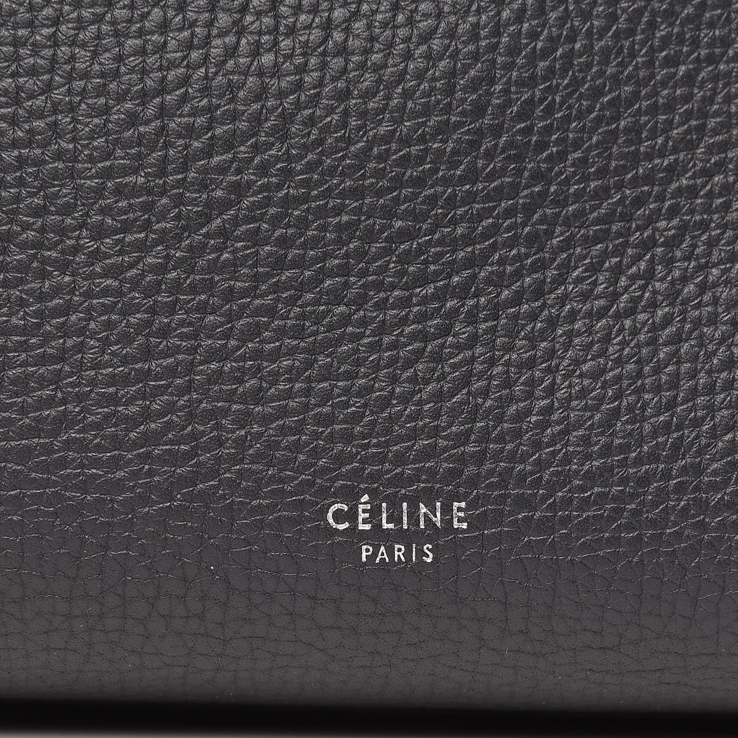 Supple Grained Calfskin Small Long Strap Big Bag Anthracite