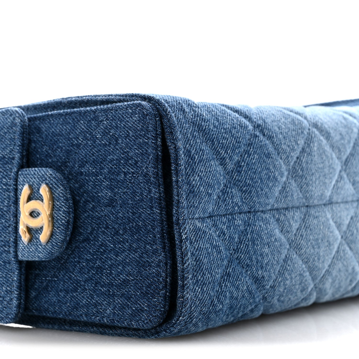Chanel Washed Denim Quilted Mini Chanel 25 Handbag Blue 9 of 11