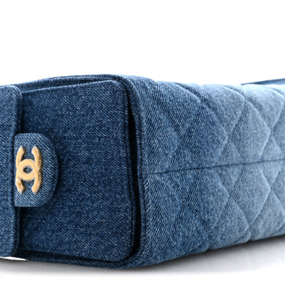 Chanel Washed Denim Quilted Mini Chanel 25 Handbag Blue 9 of 11