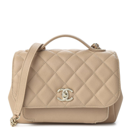 Chanel Caviar Quilted Medium Business Affinity Flap Beige 1 of 10