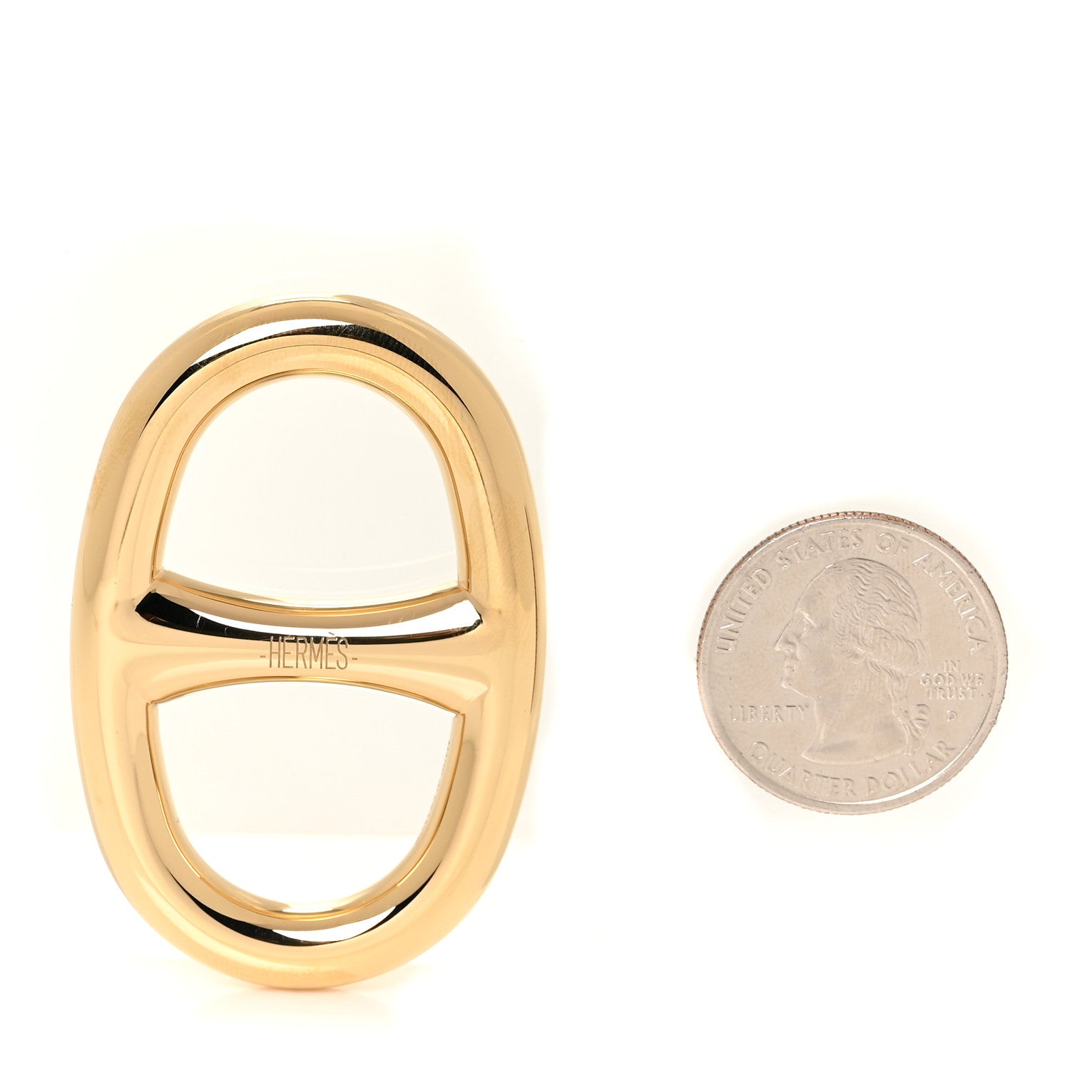 Hermes Permabrass Chaine D'Ancre Scarf Ring 2 of 4