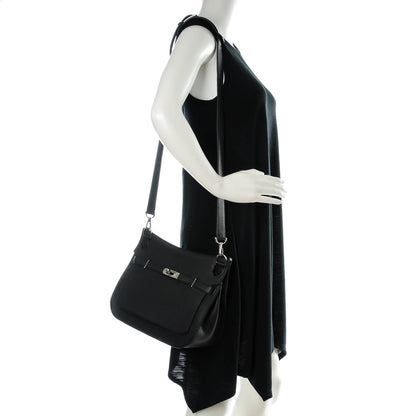 Hermes Taurillon Clemence Jypsiere 28 Black 3 of 10