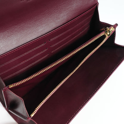 Louis Vuitton Vernis Sarah Wallet Rouge Fauviste 6 of 8