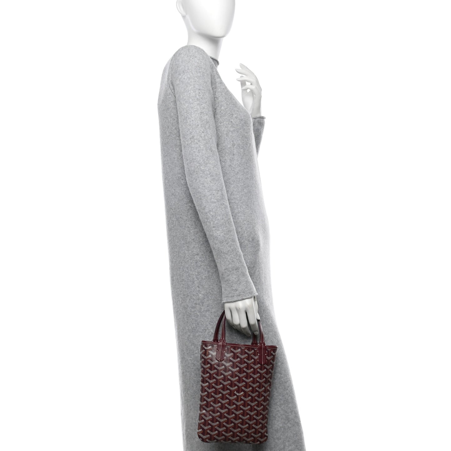 Goyardine Poitiers Tote Burgundy