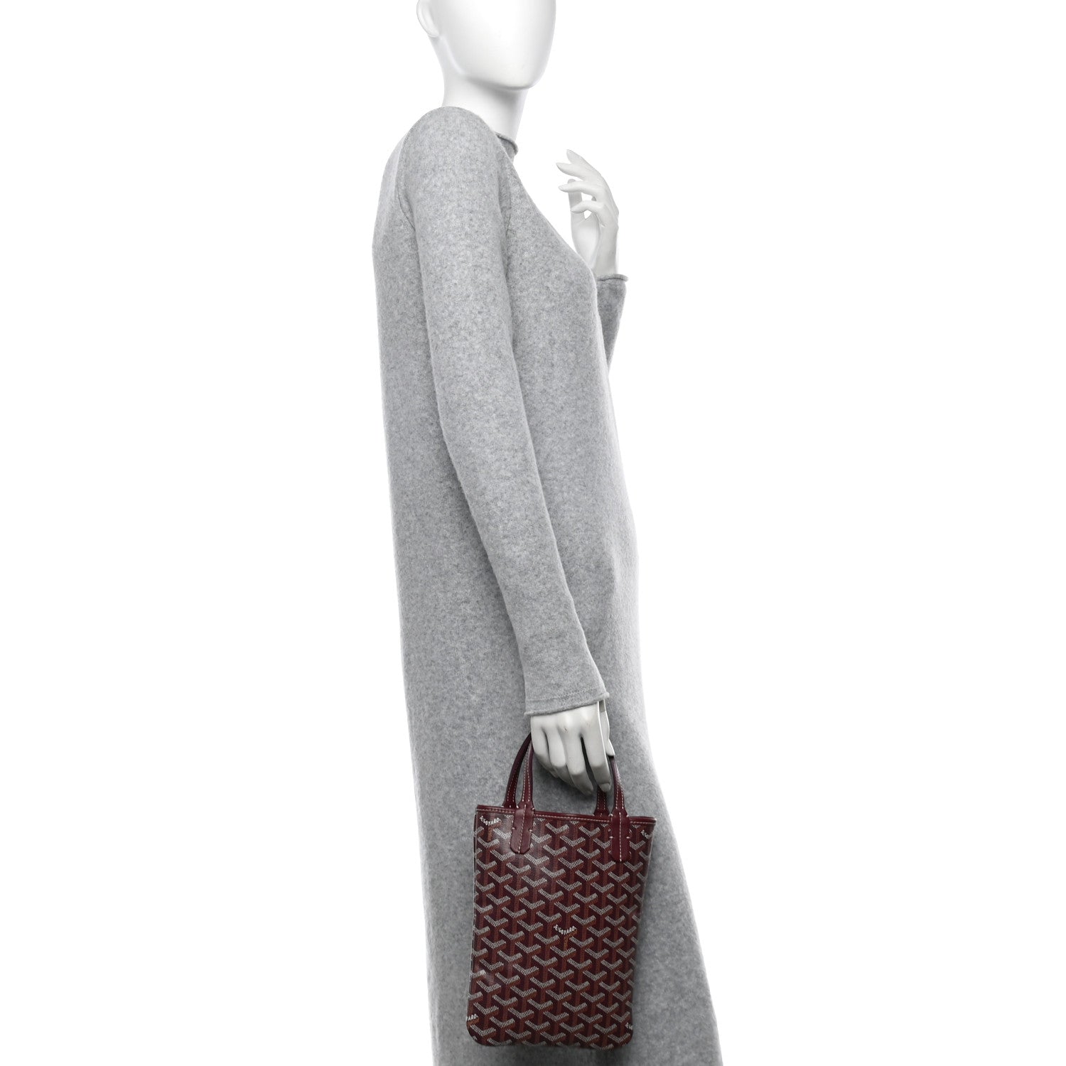 Goyard Goyardine Poitiers Tote Burgundy 2 of 10