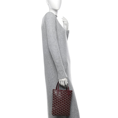 Goyard Goyardine Poitiers Tote Burgundy 2 of 10