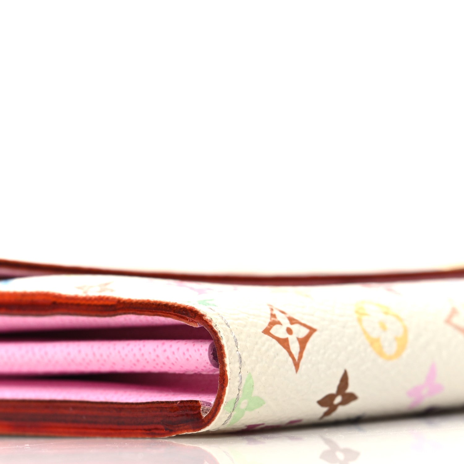 Louis Vuitton Monogram Multicolor Sarah Wallet NM White Litchi 8 of 10
