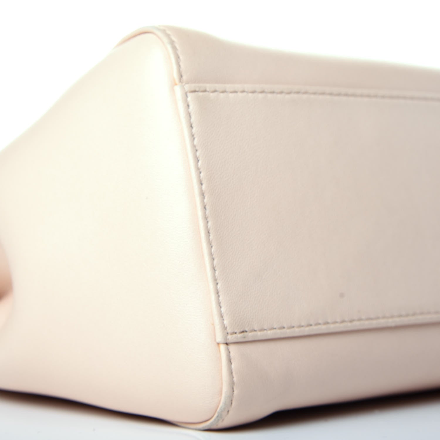 Fendi Nappa Colorblock Mini Peekaboo Iconic Satchel Plaster Banana Grigio Polvere 8 of 9