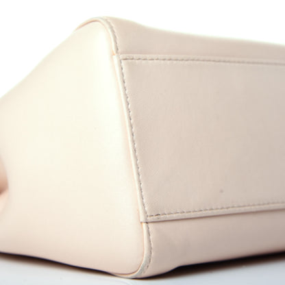 Fendi Nappa Colorblock Mini Peekaboo Iconic Satchel Plaster Banana Grigio Polvere 8 of 9
