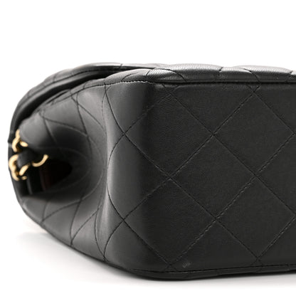 Chanel Lambskin Quilted Jumbo Double Flap Black 9 of 13
