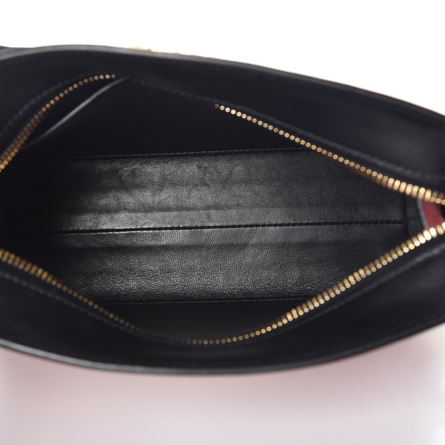 Prada Saffiano City Calfskin Esplanade Crossbody Bag Fuoco Black 5 of 9