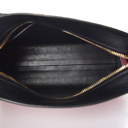 Prada Saffiano City Calfskin Esplanade Crossbody Bag Fuoco Black 5 of 9