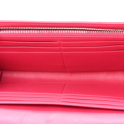 Christian Dior Lambskin Diorama Croisiere Chain Wallet Fuchsia 5 of 10