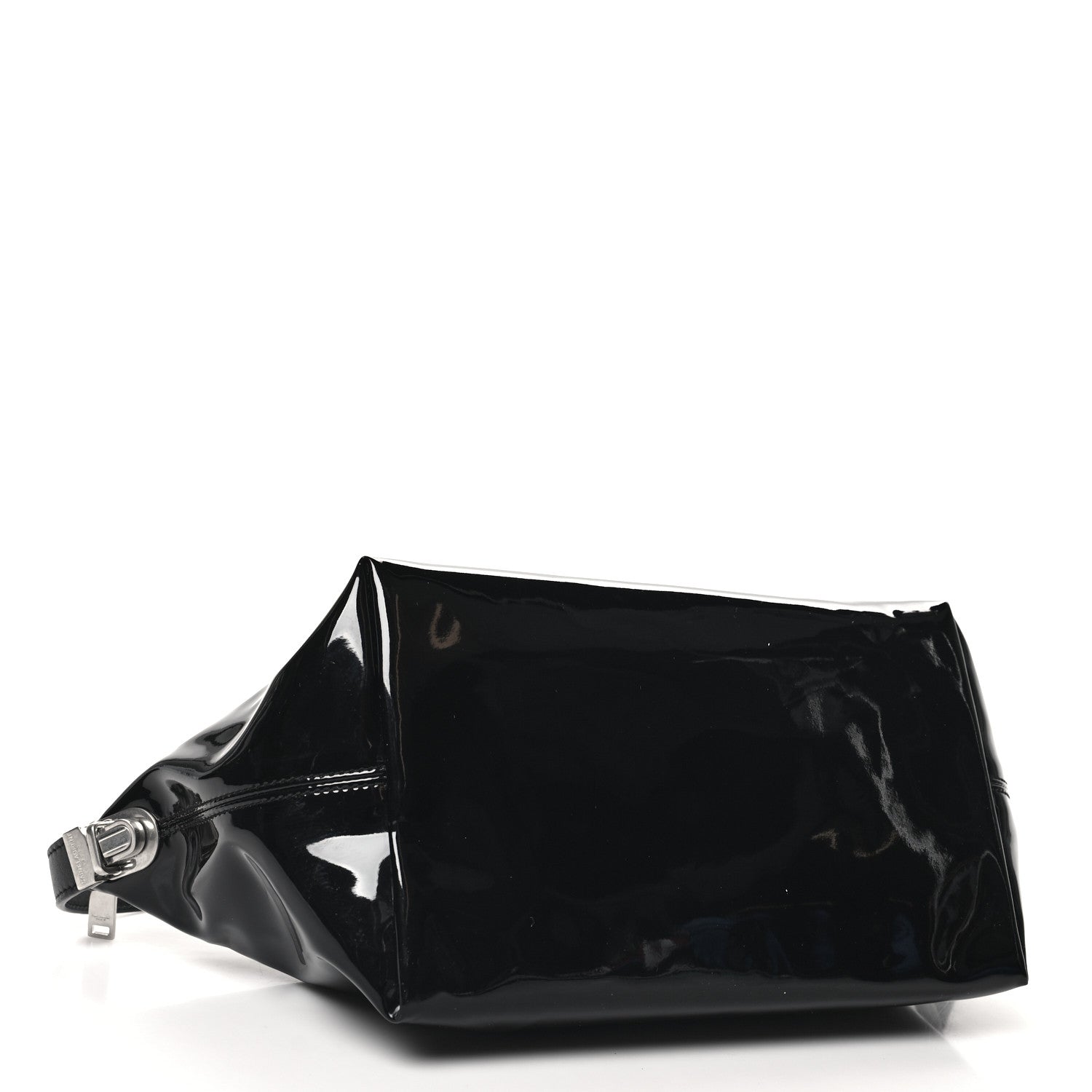 Saint Laurent Patent Sac Homme Shoulder Bag Black 4 of 10
