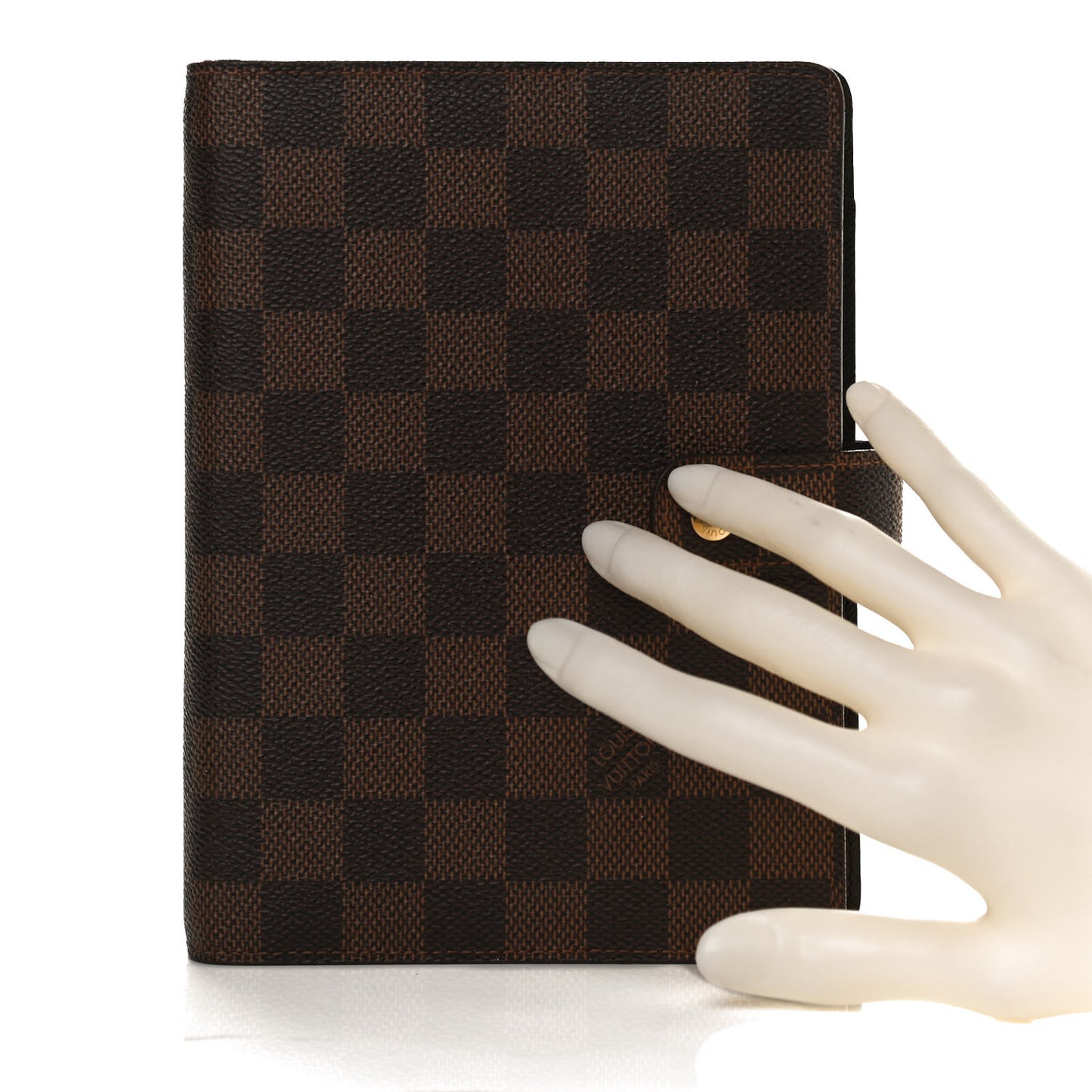 Damier Ebene Medium Ring Agenda Cover
