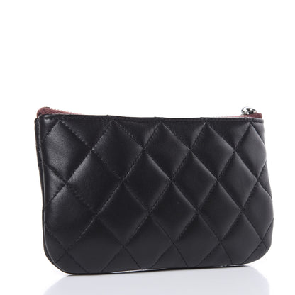 Chanel Lambskin Quilted Small Cosmetic Case Black 3 of 8
