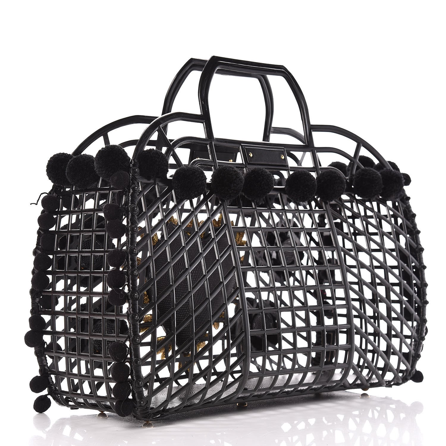 Dolce & Gabbana PVC Cage Market Tote Black 3 of 10