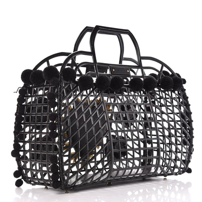 Dolce & Gabbana PVC Cage Market Tote Black 3 of 10