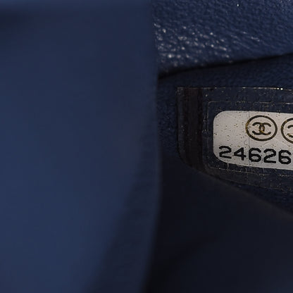 Chanel Caviar Quilted Medium Double Flap Navy 9 of 11