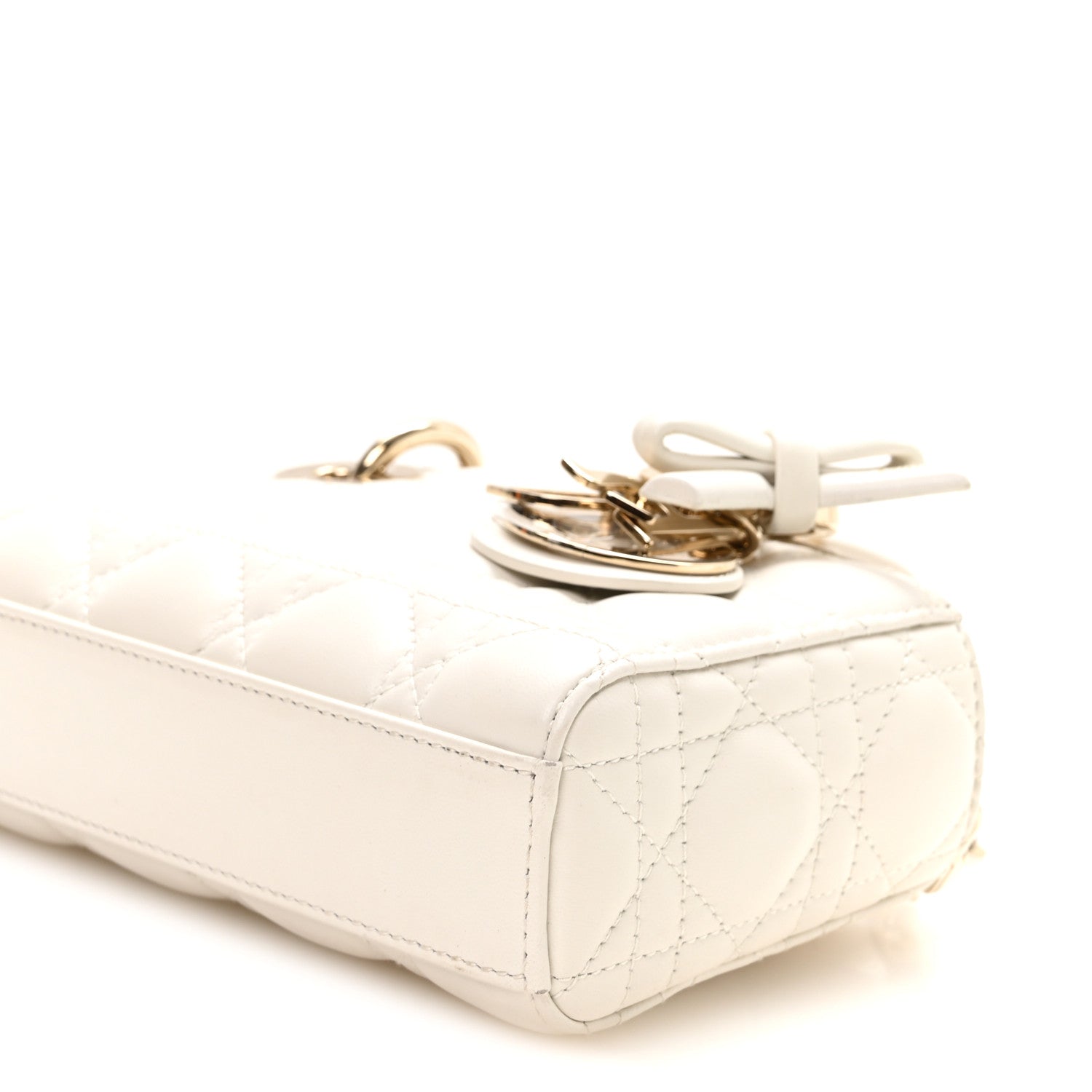 Christian Dior Lambskin Cannage Mini Lady D-Joy Latte 9 of 9