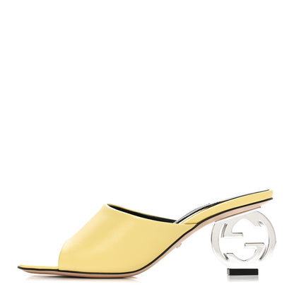 Gucci Malaga Kid Interlocking G Sandals 36.5 Banana 1 of 9