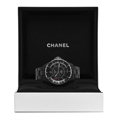 Chanel Stainless Steel Matte Ceramic 41mm J12 GMT Automatic Watch Black 5 of 5