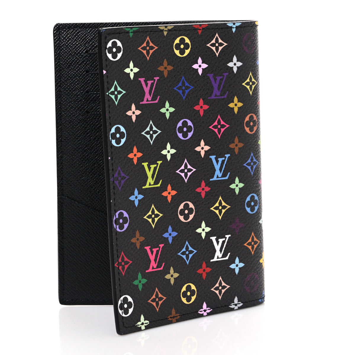LV X TM Monogram Multicolor Passport Cover Black