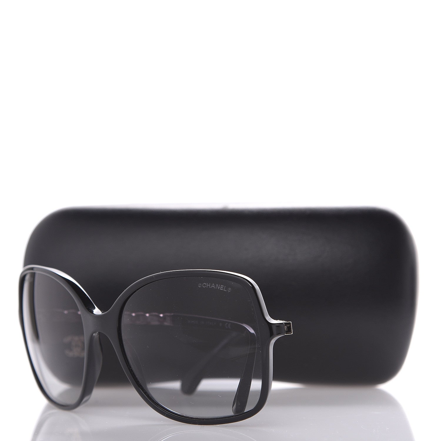 Chanel Lambskin Square Chain Sunglasses 5210-Q Black 8 of 8