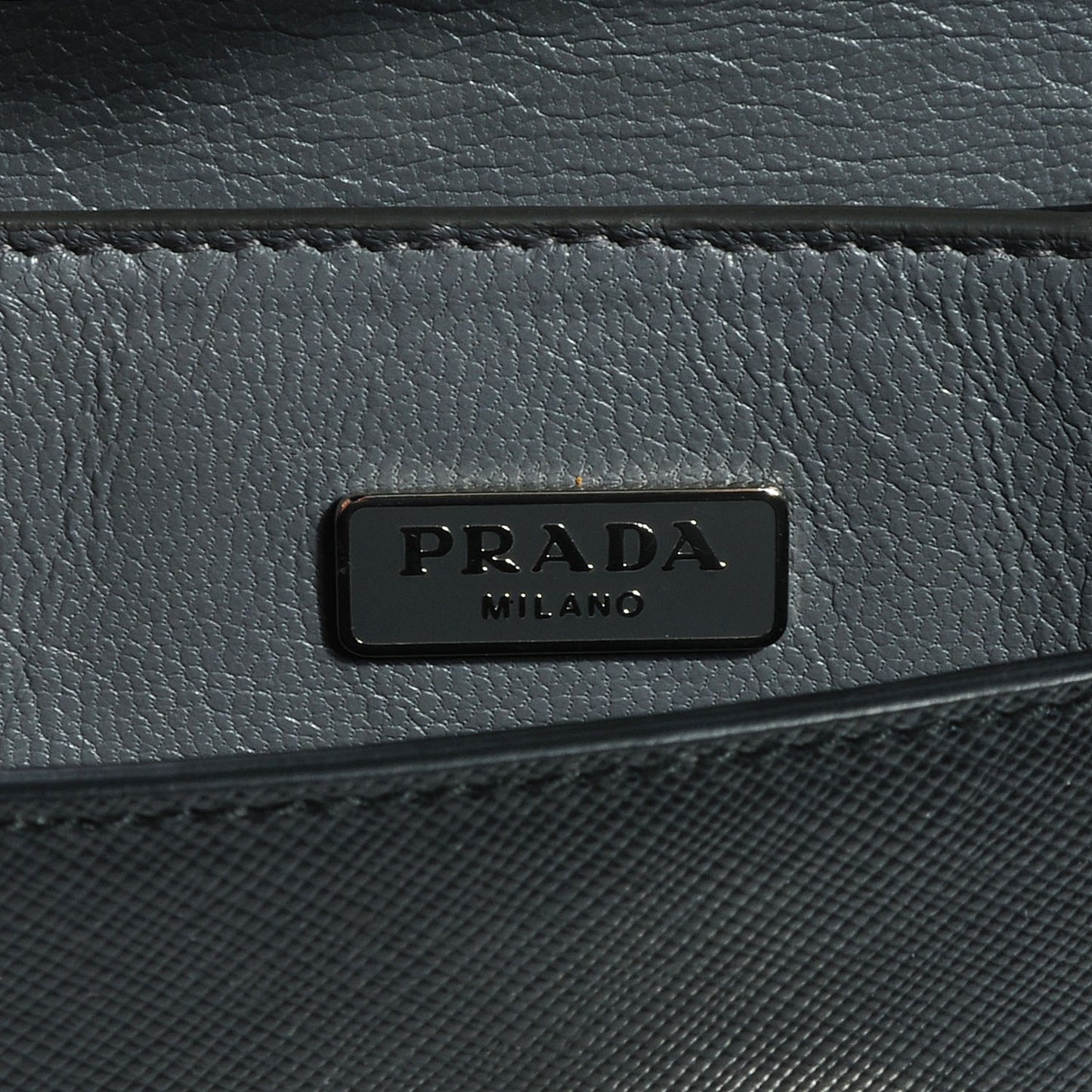Saffiano Mini Sound Crossbody Bag Black