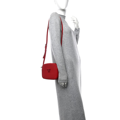 Versace Grained Calfskin Medusa Camera Bag Red 2 of 10