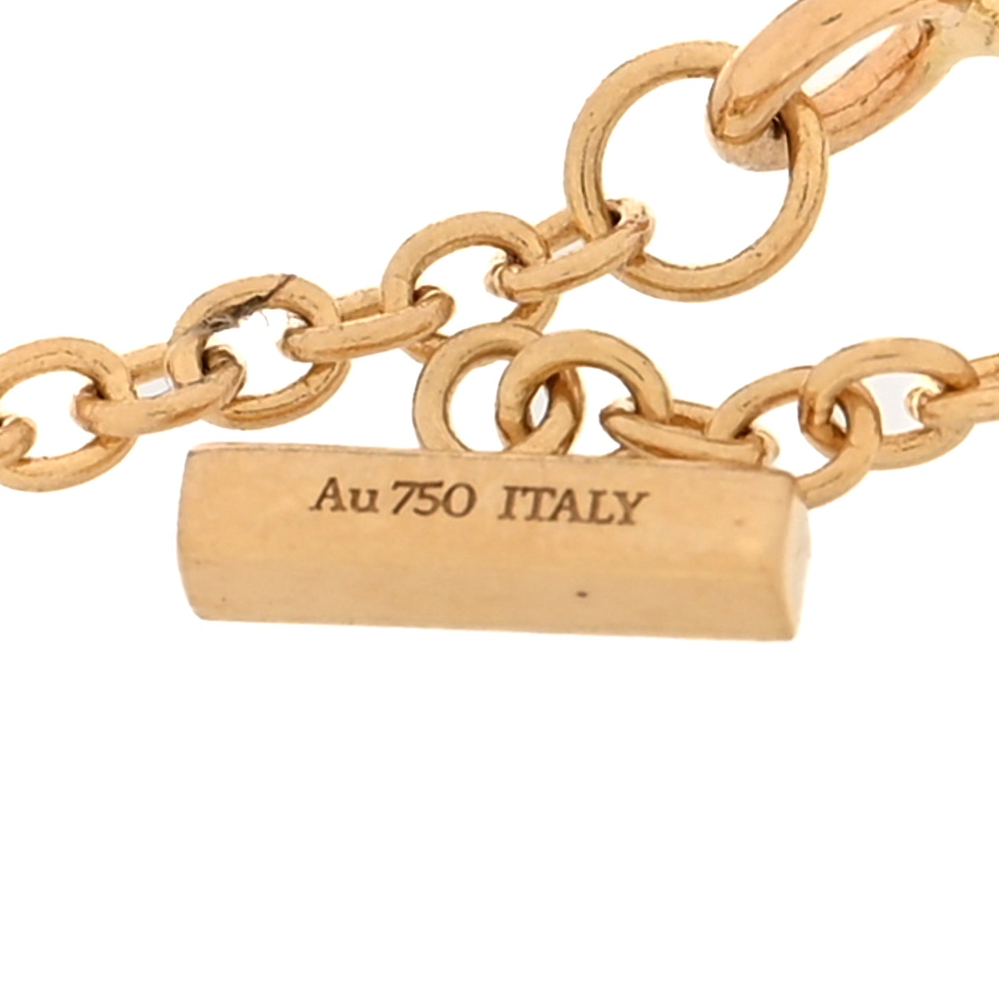 18K Yellow Gold T Smile Bracelet