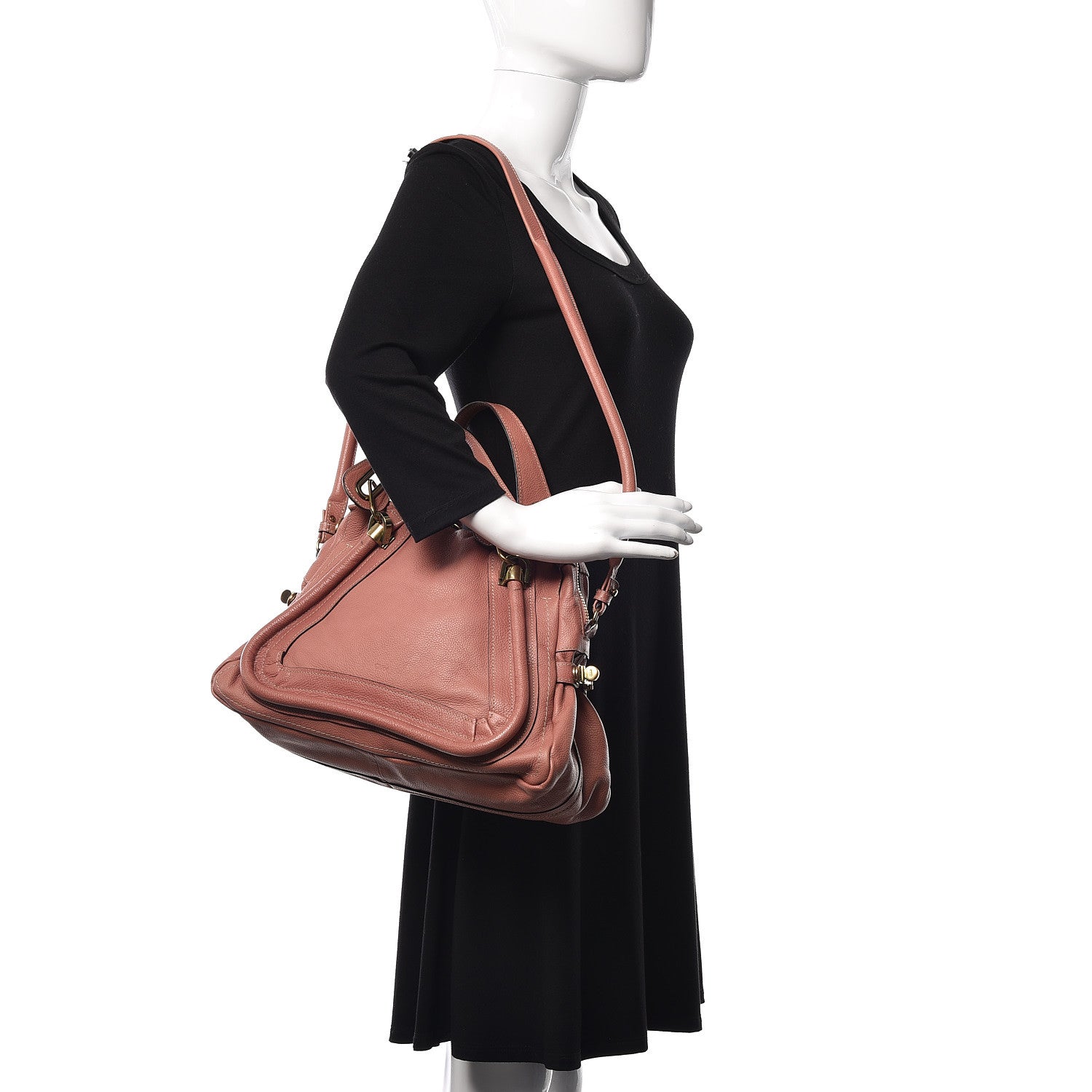Chloe Calfskin Medium Paraty Lychee 2 of 15