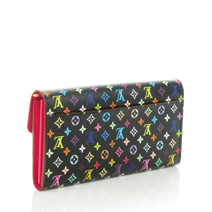 Louis Vuitton Monogram Multicolor Sarah Wallet NM Black Grenade 3 of 7
