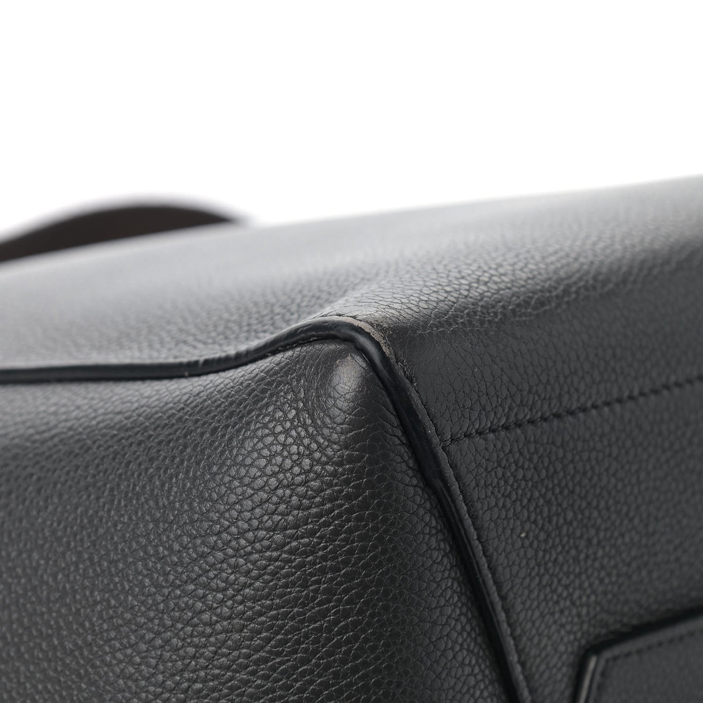 Soft Grained Calfskin Sangle Bucket Bag Anthracite