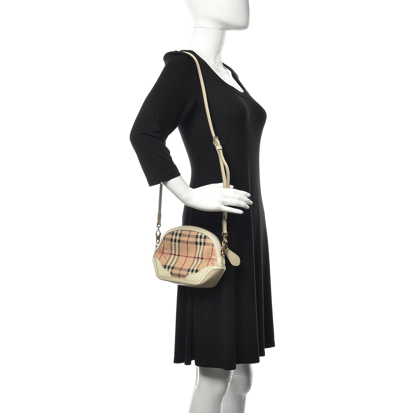 Haymarket Check Mini Orchard Crossbody Beige