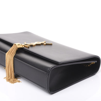 Saint Laurent Smooth Calfskin Medium Classic Monogram Kate Tassel Satchel Black 6 of 9